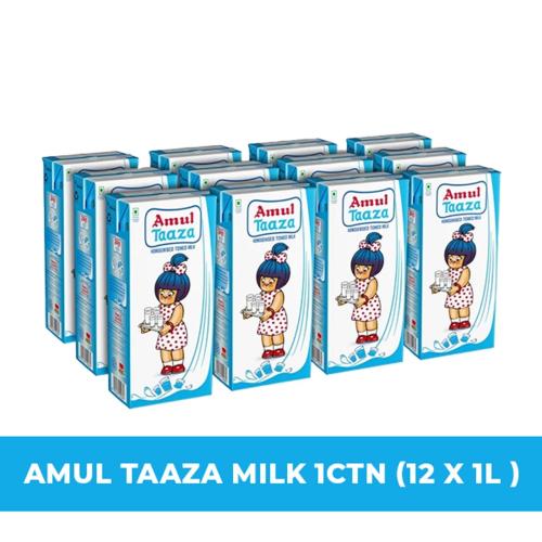 AMUL TAAZA UHT FULL CREAM MILK [CTN12]